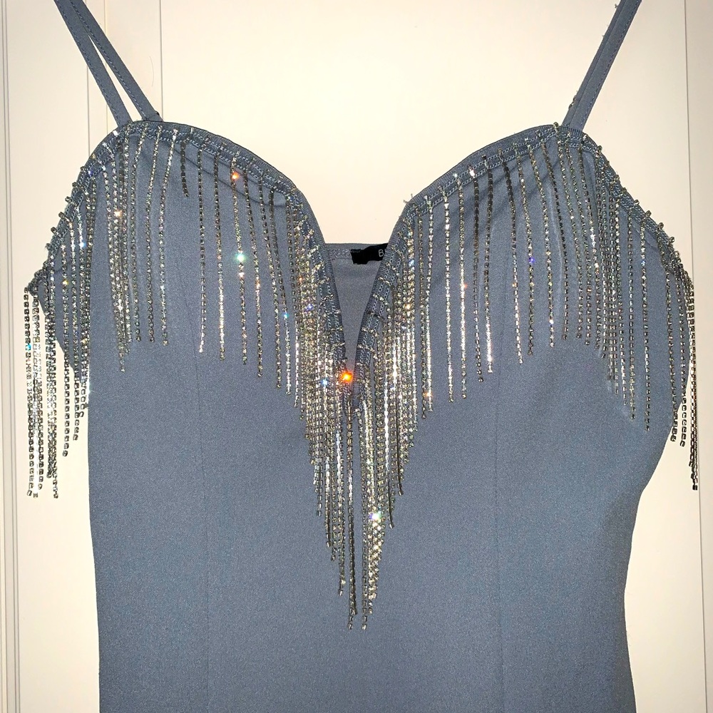 Rhinestone Fringe Dress